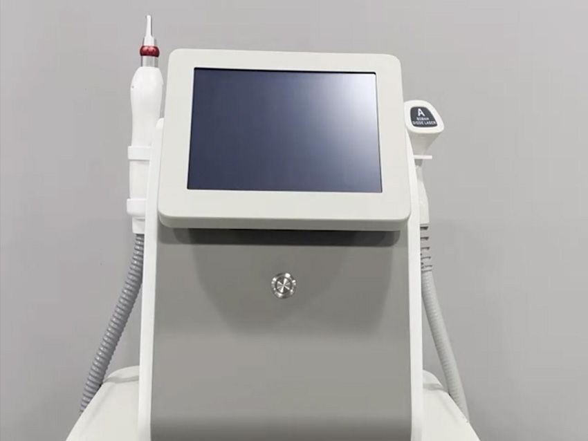 Láser de diodo Yag láser 2 en 1 para máquina de depilación sin dolor Eliminación de tatuajes Peeling de carbono